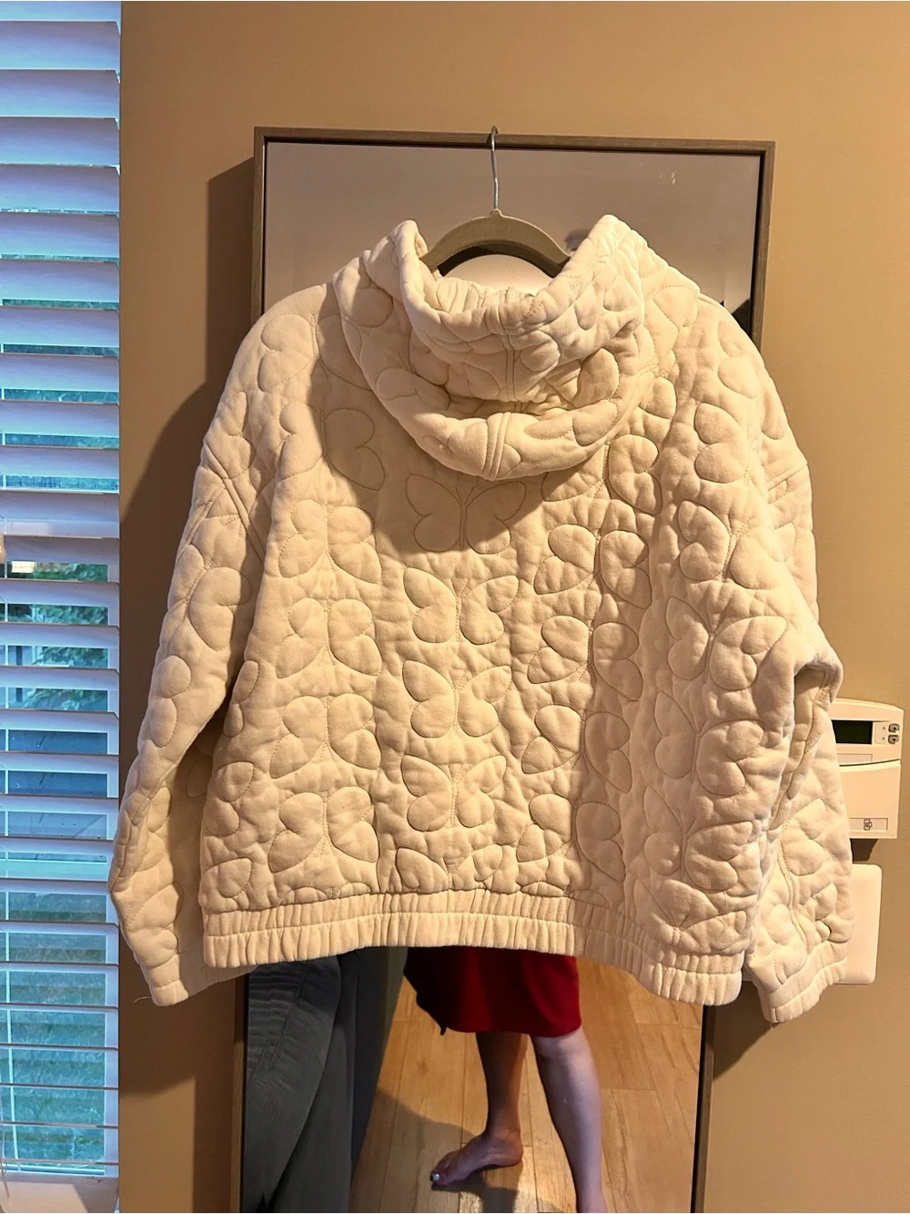 BDG Urban Outfitters White Quilted Hooded Puffer Jacket